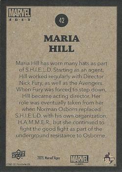 2020 Upper Deck Marvel Ages #42 Maria Hill Back