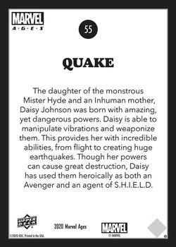 2020 Upper Deck Marvel Ages #55 Quake Back