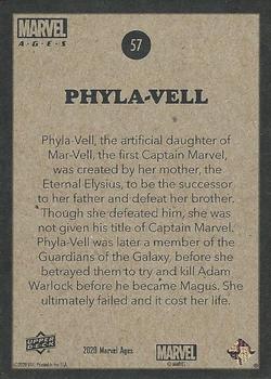 2020 Upper Deck Marvel Ages #57 Phyla-Vell Back