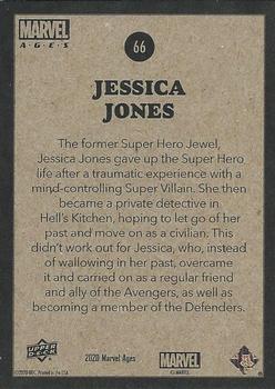 2020 Upper Deck Marvel Ages #66 Jessica Jones Back