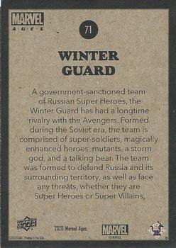 2020 Upper Deck Marvel Ages #71 Winter Guard Back