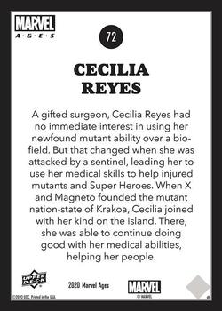 2020 Upper Deck Marvel Ages #72 Cecilia Reyes Back