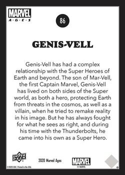 2020 Upper Deck Marvel Ages #86 Genis-Vell Back