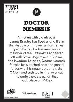 2020 Upper Deck Marvel Ages #87 Doctor Nemesis Back