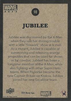 2020 Upper Deck Marvel Ages #98 Jubilee Back