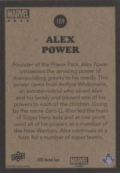 2020 Upper Deck Marvel Ages #109 Alex Power Back