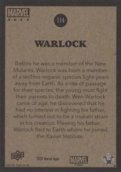 2020 Upper Deck Marvel Ages #114 Warlock Back