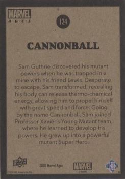 2020 Upper Deck Marvel Ages #124 Cannonball Back