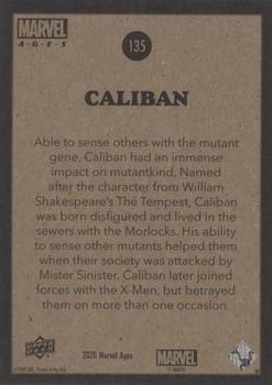 2020 Upper Deck Marvel Ages #135 Caliban Back