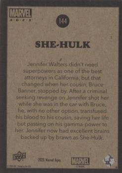 2020 Upper Deck Marvel Ages #144 She-Hulk Back