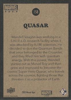 2020 Upper Deck Marvel Ages #158 Quasar Back