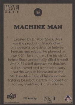 2020 Upper Deck Marvel Ages #167 Machine Man Back