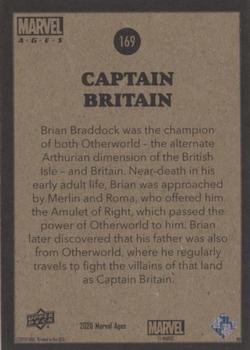 2020 Upper Deck Marvel Ages #169 Captain Britain Back