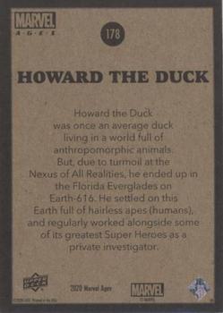 2020 Upper Deck Marvel Ages #178 Howard The Duck Back