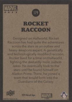 2020 Upper Deck Marvel Ages #179 Rocket Raccoon Back