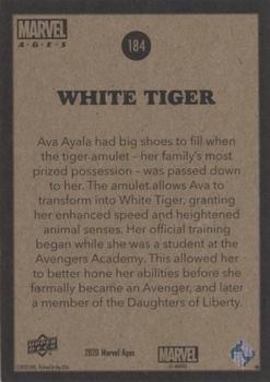 2020 Upper Deck Marvel Ages #184 White Tiger Back