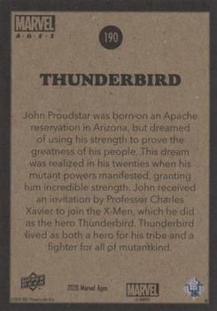 2020 Upper Deck Marvel Ages #190 Thunderbird Back
