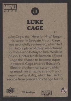2020 Upper Deck Marvel Ages #211 Luke Cage Back