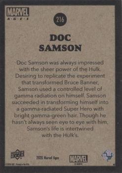 2020 Upper Deck Marvel Ages #216 Doc Samson Back