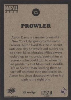 2020 Upper Deck Marvel Ages #223 Prowler Back
