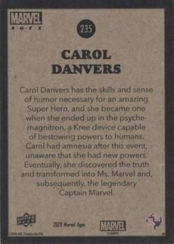 2020 Upper Deck Marvel Ages #235 Carol Danvers Back