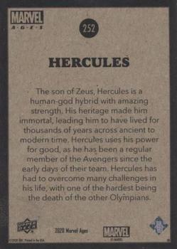 2020 Upper Deck Marvel Ages #252 Hercules Back