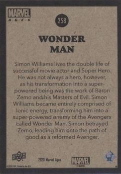 2020 Upper Deck Marvel Ages #258 Wonder Man Back