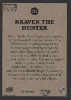2020 Upper Deck Marvel Ages #260 Kraven The Hunter Back