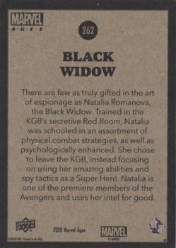 2020 Upper Deck Marvel Ages #262 Black Widow Back