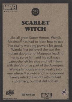 2020 Upper Deck Marvel Ages #265 Scarlet Witch Back