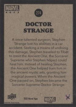 2020 Upper Deck Marvel Ages #274 Doctor Strange Back