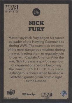 2020 Upper Deck Marvel Ages #276 Nick Fury Back
