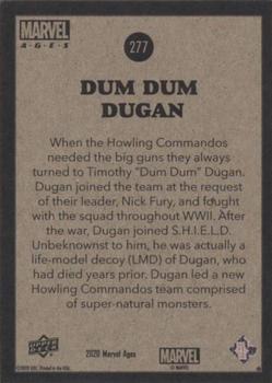 2020 Upper Deck Marvel Ages #277 Dum Dum Dugan Back