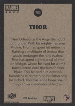 2020 Upper Deck Marvel Ages #280 Thor Back