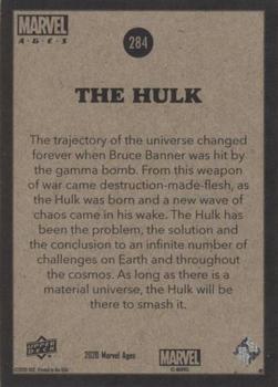2020 Upper Deck Marvel Ages #284 The Hulk Back