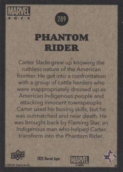 2020 Upper Deck Marvel Ages #289 Phantom Rider Back