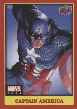 2020 Upper Deck Marvel Ages #298 Captain America Front