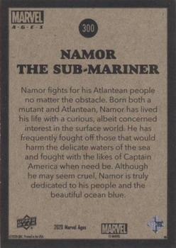 2020 Upper Deck Marvel Ages #300 Namor The Sub-Mariner Back