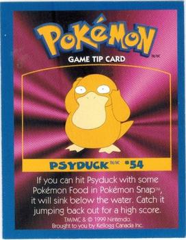1999 Kellogg Canada Pokemon Game Tips #NNO Psyduck Front