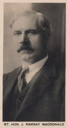 1928 Carreras British Prime Ministers #3 Rt. Hon. J. Ramsay Macdonald Front