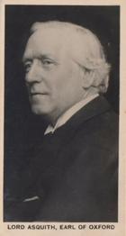 1928 Carreras British Prime Ministers #4 Lord Asquith, Earl of Oxford Front