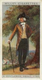 1929 Wills's English Period Costumes (small) #40 A Gentleman, about 1793 Front