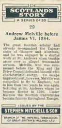 1929 Mitchell's Scotland's Story #29 Andrew Melville before James VI, 1584 Back