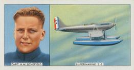 1936 Carreras Famous Airmen & Airwomen #41 Harry Methuen Schofield Front
