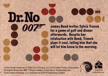 2012 Rittenhouse James Bond 50th Anniversary Series 1 - Dr. No Throwback #009 James Bond invites Sylvia Trench for a game of Back