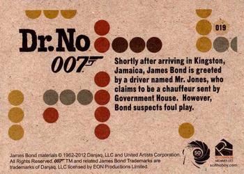 2012 Rittenhouse James Bond 50th Anniversary Series 1 - Dr. No Throwback #019 Shortly after arriving in Kingston, Jamaica, J Back