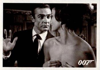 2012 Rittenhouse James Bond 50th Anniversary Series 1 - Dr. No Throwback #056 James Bond sits closely next to Miss Taro on h Front