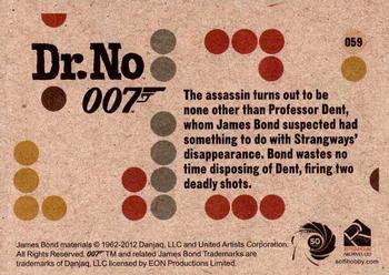 2012 Rittenhouse James Bond 50th Anniversary Series 1 - Dr. No Throwback #059 The assassin turns out to be none other than P Back
