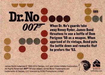 2012 Rittenhouse James Bond 50th Anniversary Series 1 - Dr. No Throwback #089 When Dr. No's guards take away Honey Ryder, Ja Back