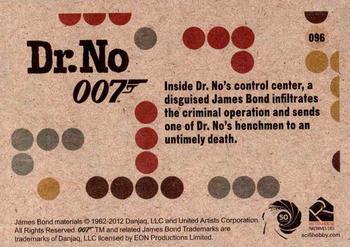 2012 Rittenhouse James Bond 50th Anniversary Series 1 - Dr. No Throwback #096 Inside Dr. No's control center, a disguised Ja Back